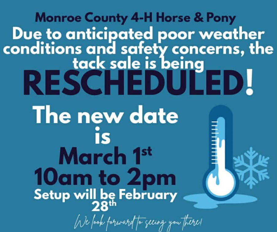 ***RESCHEDULED TO 3/1/2026*** 4-H Tack Sale and More!